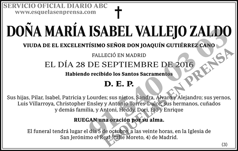 María Isabel Vallejo Zaldo